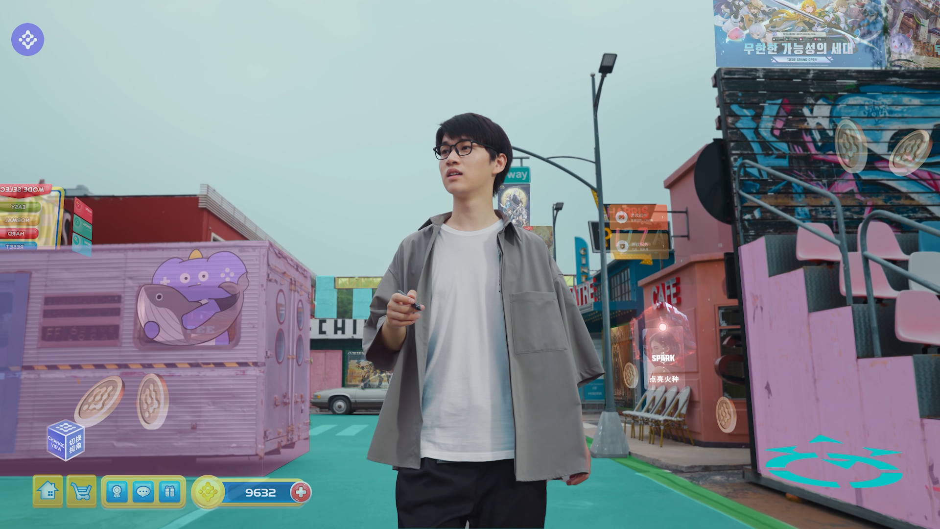 朝夕光年：真人实拍与游戏界面合成